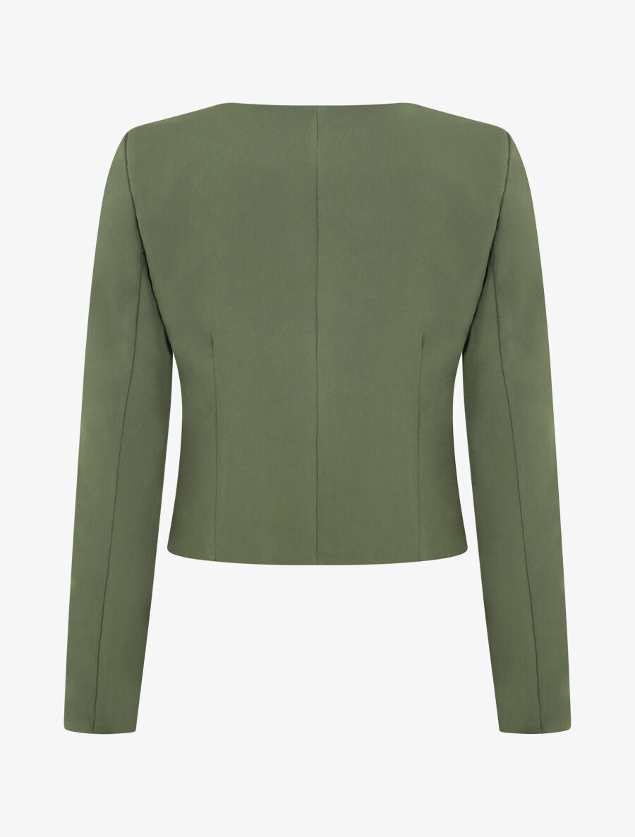 Veste courte ouverte - Kaki - 2