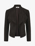 Veste en suédine à pans asymétriques - Noir - 5