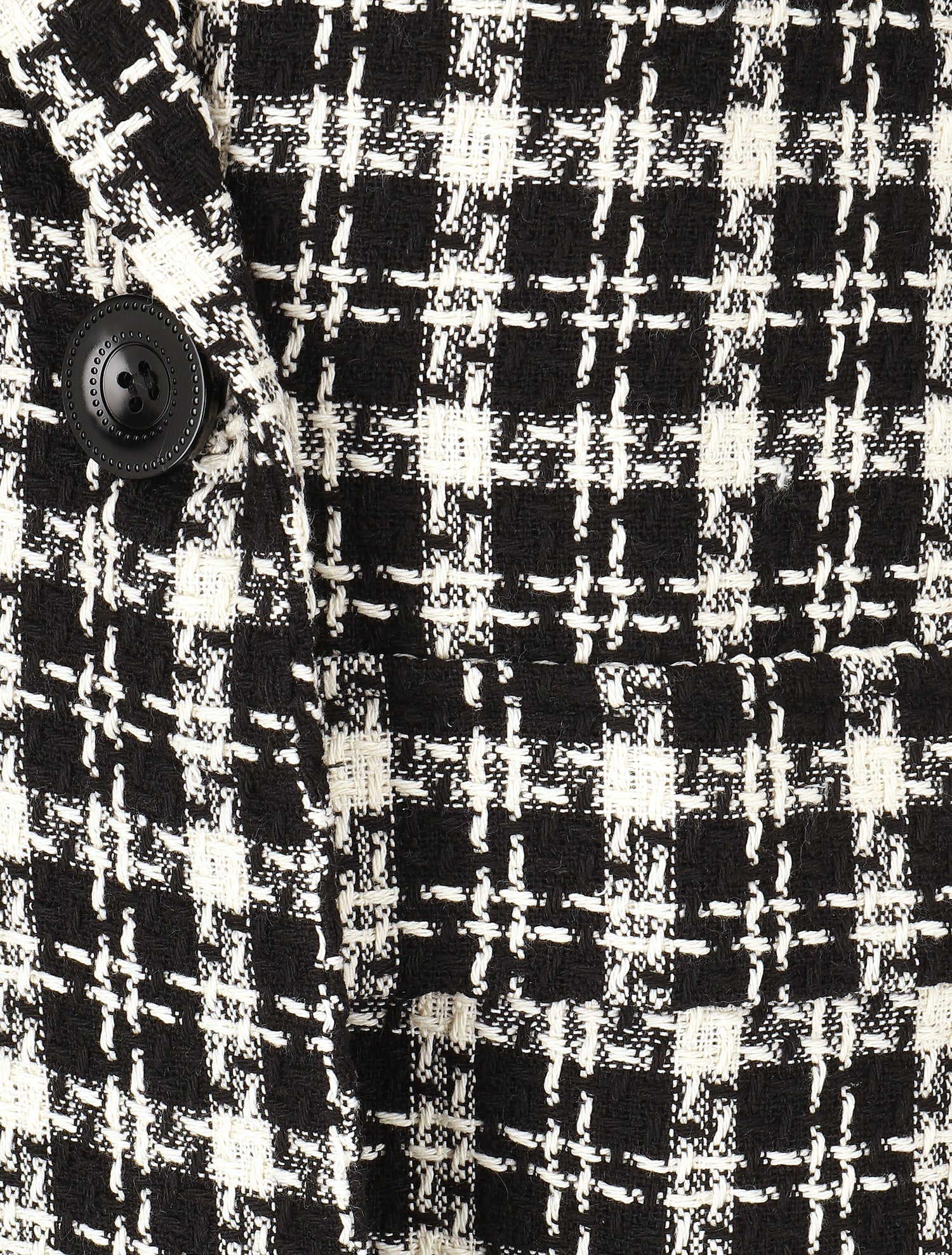 Veste en tweed sans manches - Noir - 3