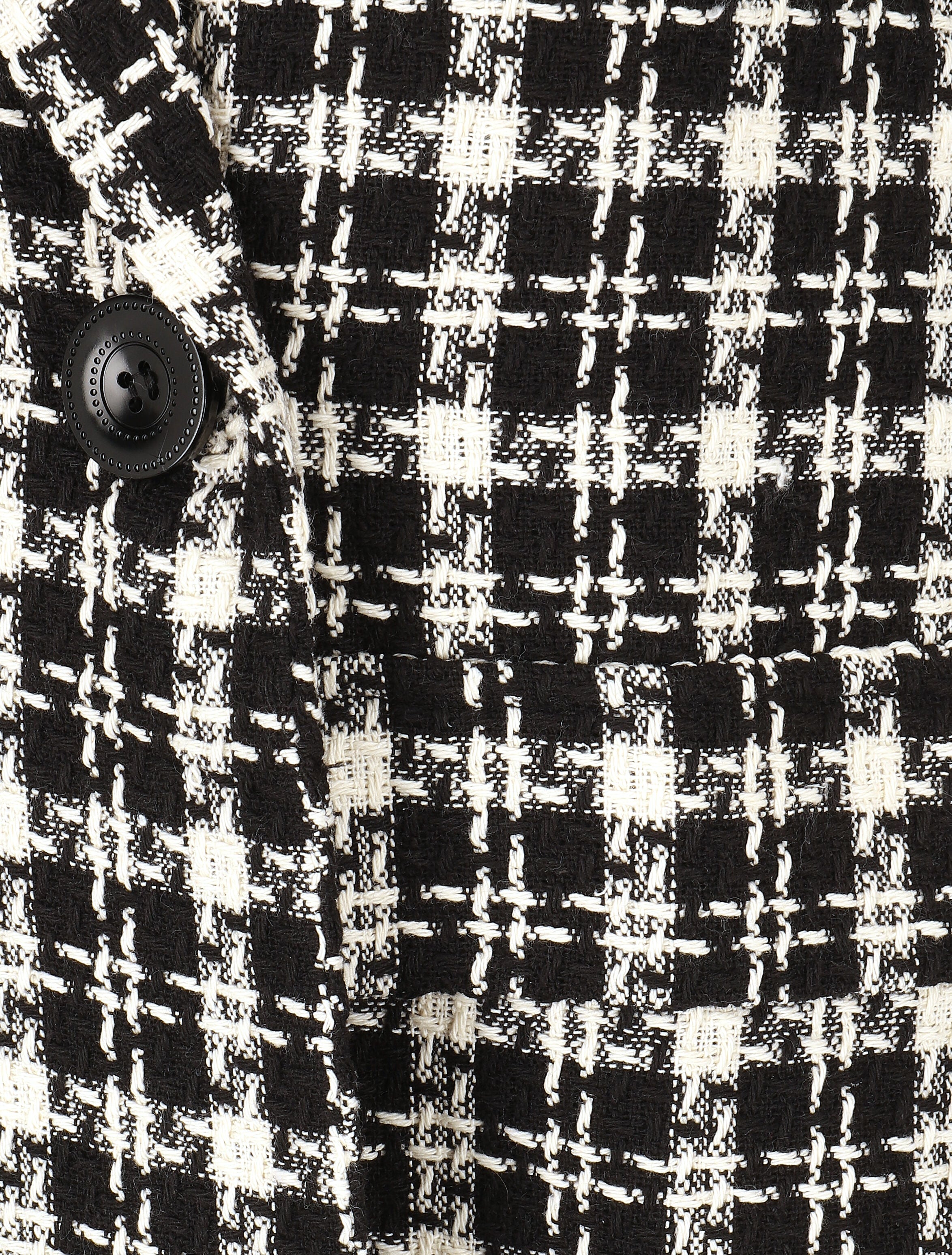 Veste en tweed sans manches - Noir - 3