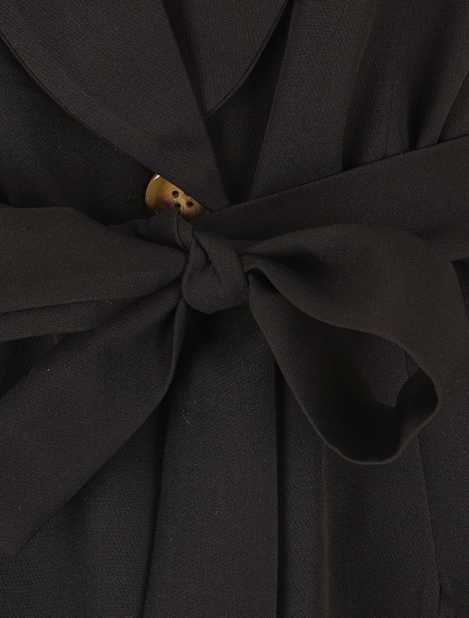 Blazer long uni sans manches - Noir - 3