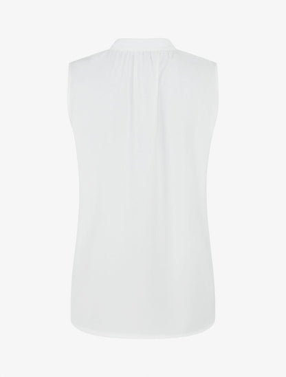Top sans manches et liens à nouer - Blanc - 2