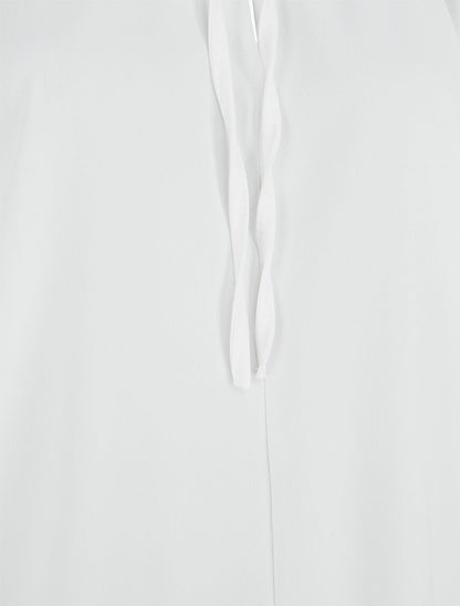 Top sans manches et liens à nouer - Blanc - 3