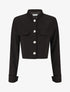 Veste courte boutonnée - Noir - 1