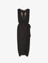Robe longue style portefeuille - Noir - 1