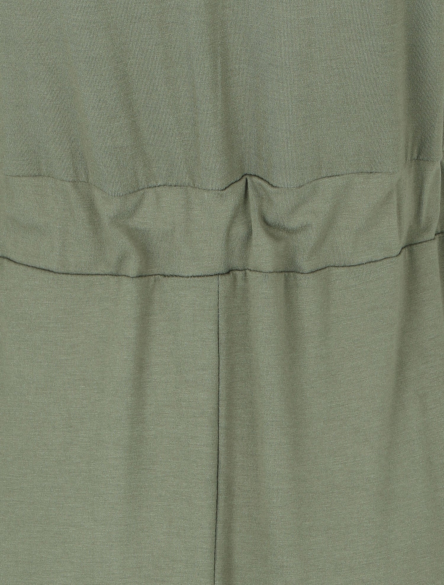 Robe mi-longue sans manches élastiquée - Kaki - 3