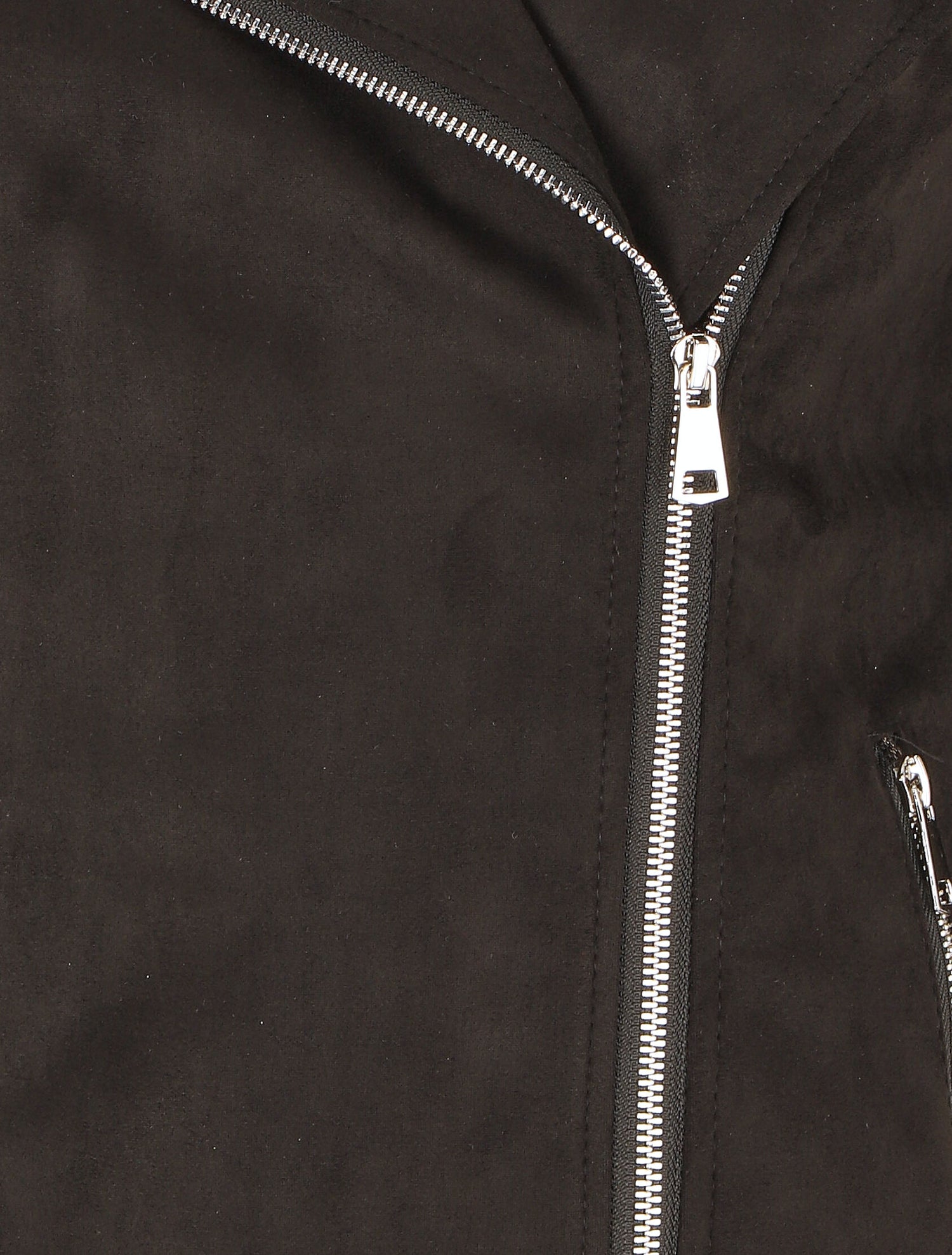 Veste en suédine à capuche - Noir - 3