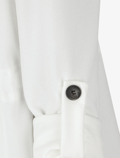 Veste légère à manches retroussables - Blanc - 3