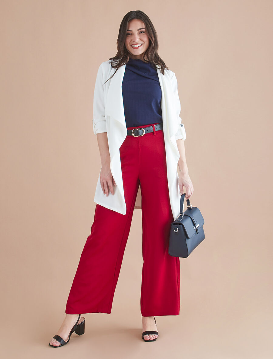 Veste légère à manches retroussables - Blanc - 4