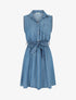 Robe mi-longue fluide sans manches - Bleu clair - 1