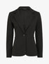 Blazer ajusté uni - Noir - 1
