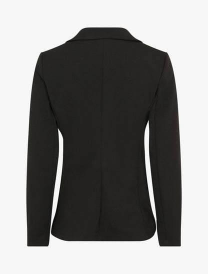 Blazer ajusté uni - Noir - 2