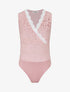 Body sans manches en dentelle - Rose - 1