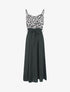 Robe empire imprimé petites fleurs - Noir - 1