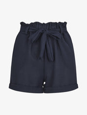 Short uni à revers - Marine - 1