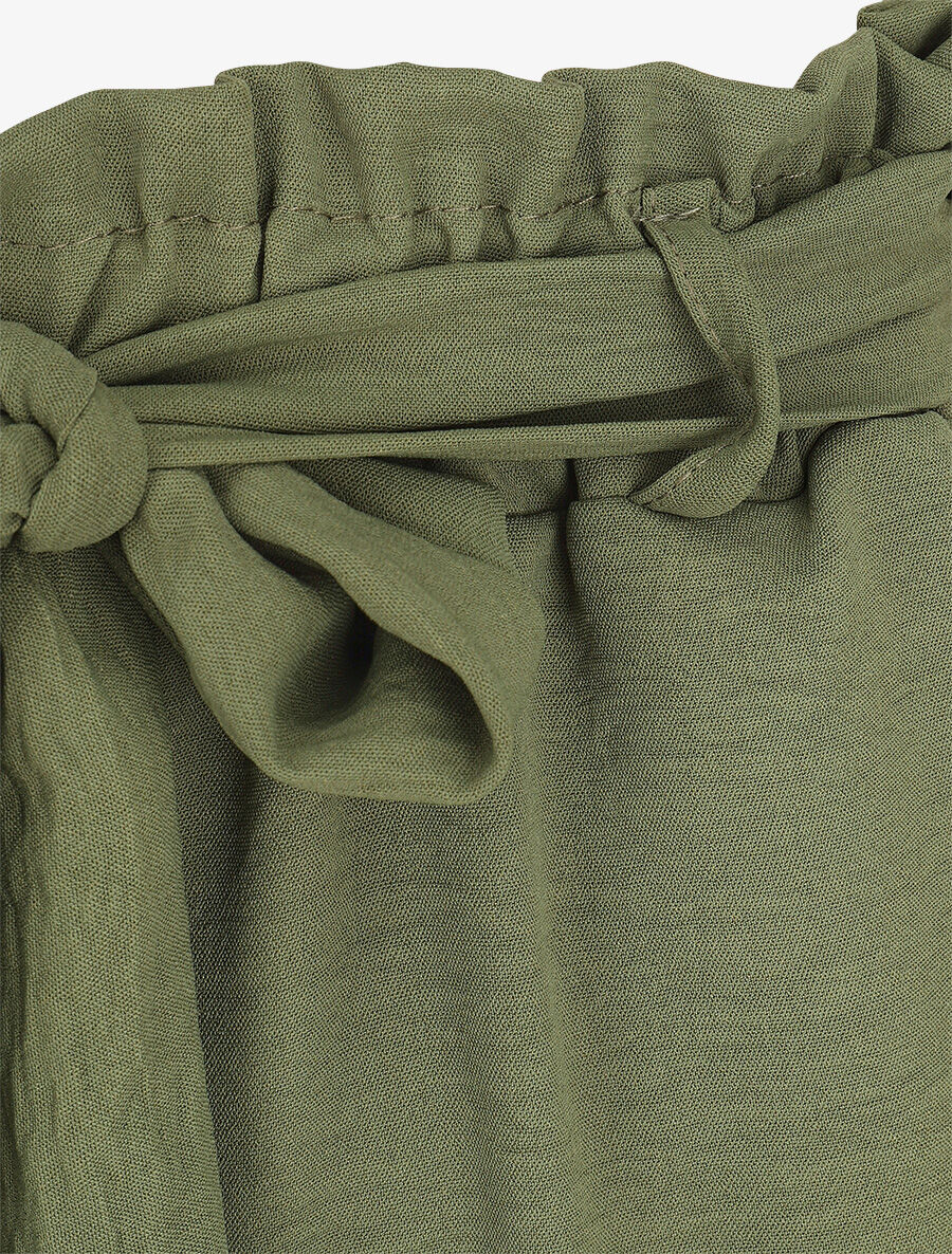Short uni à revers - Kaki - 3