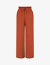 Pantalon ample à taille élastiquée - Rouge brique - 4