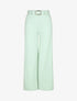 Pantalon droit taille haute uni - Vert d&