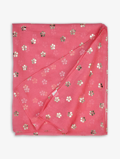 Foulard à fleurs irisées - Rose - 2