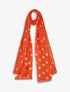 Foulard à fleurs irisées - Orange - 4