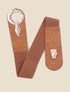 Ceinture élastiquée à boucle à crochet - Camel - 1