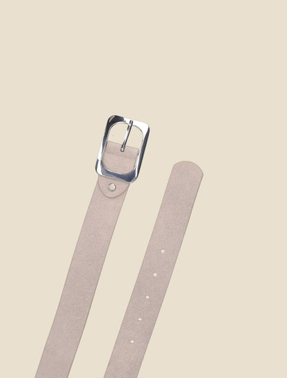 Ceinture en simili effet patiné - Beige - 2