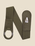 Ceinture à boucle ronde stylisée - Kaki - 1
