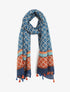 Foulard à imprimé mosaïque - Marine - 1