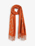 Echarpe à imprimé zig-zag irisés - Orange - 4