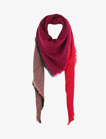 Foulard color block - Fushia - 4