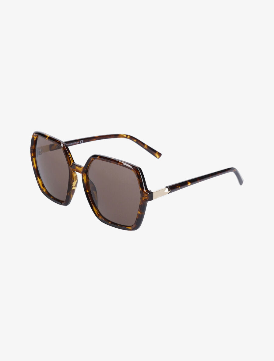 Lunettes de soleil oversize forme carrée - Léopard - 1