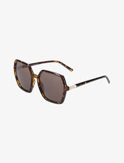 Lunettes de soleil oversize forme carrée - Léopard - 1