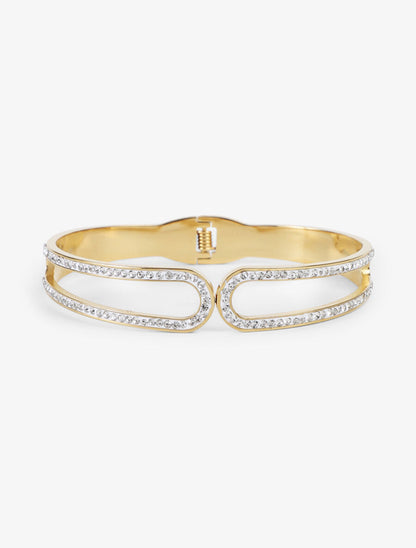 Jonc à strass - Or - 2