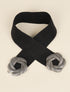 Ceinture irisée à boucles arrondies style fleur - Noir - 1