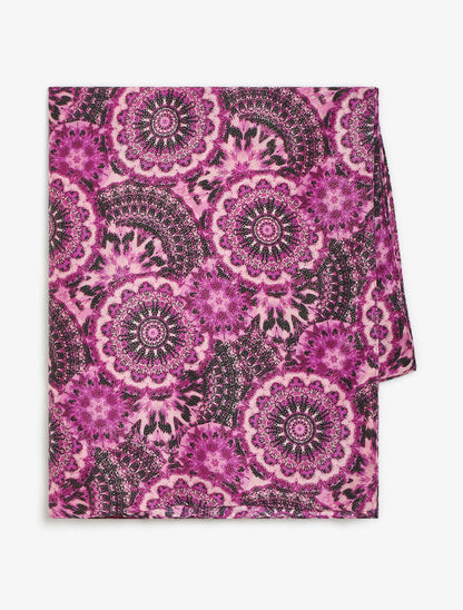 Foulard à motif rosace - Violet - 2