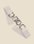 Ceinture à boucle style celtique - Beige - 1