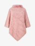 Poncho uni effet angora - Vieux rose - 4