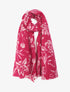 Echarpe à motif floral - Fuchsia - 1