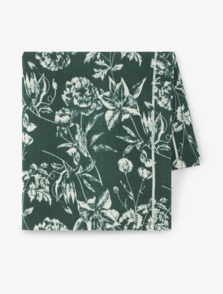 Echarpe à motif floral - Vert - 2