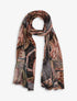 Foulard à imprimé psychédélique - Noir - 1