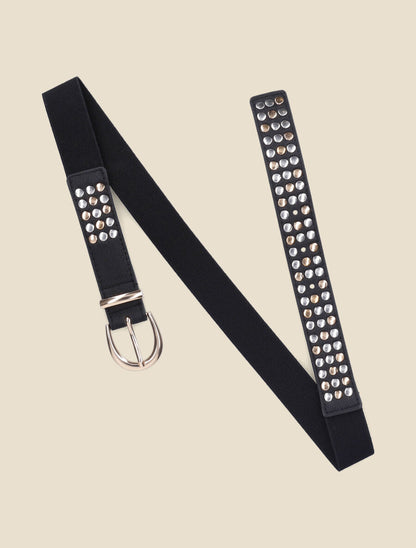 Ceinture à clou - Noir - 1