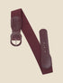 Ceinture extensible imprimé python - Bordeaux - 1