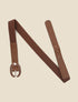 Ceinture élastiquée en simili - Camel - 1
