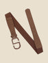 Ceinture à clip élastiquée - Marron - 1