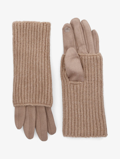 Gants tactiles et mitaines - Taupe - 2