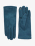 Gants unis en suédine - Turquoise - 1