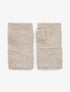 Mitaines unies en laine mélangée - Beige - 2