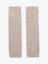 Mitaines longues en maille - Taupe - 2
