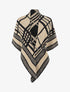 Châle motif géométrique - Taupe - 1