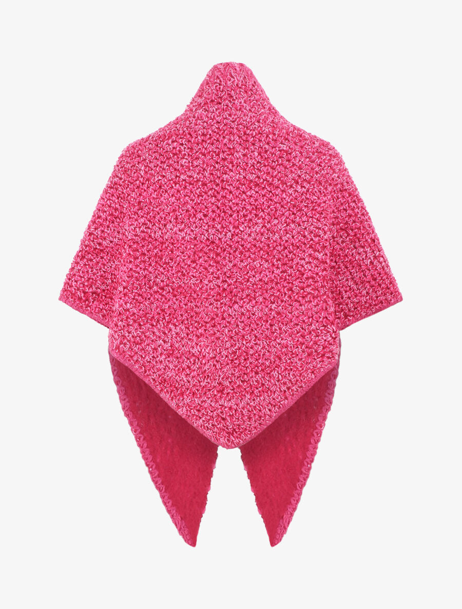 Châle uni reversible - Fushia - 2